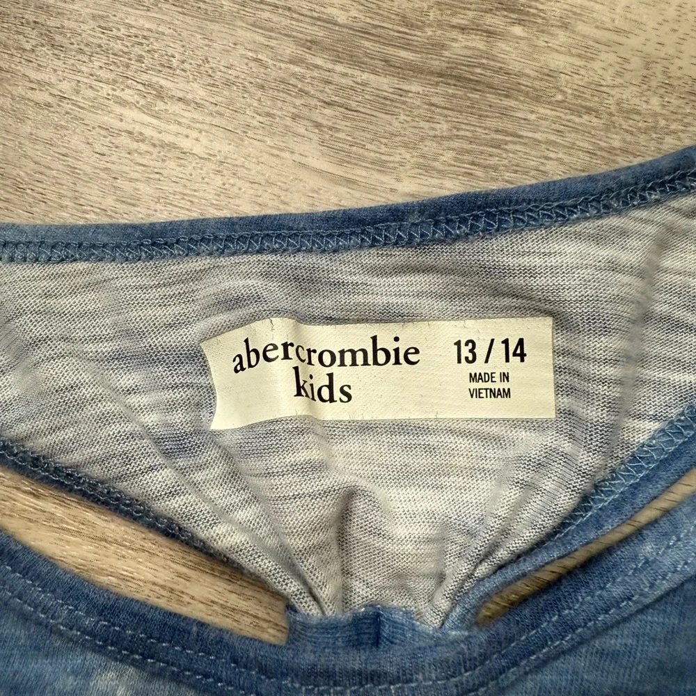 Abercrombie Kids Blue Tie Dye‎ Tank Top Racerback Pocket Girls